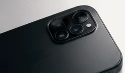 Close-up of a smartphone camera